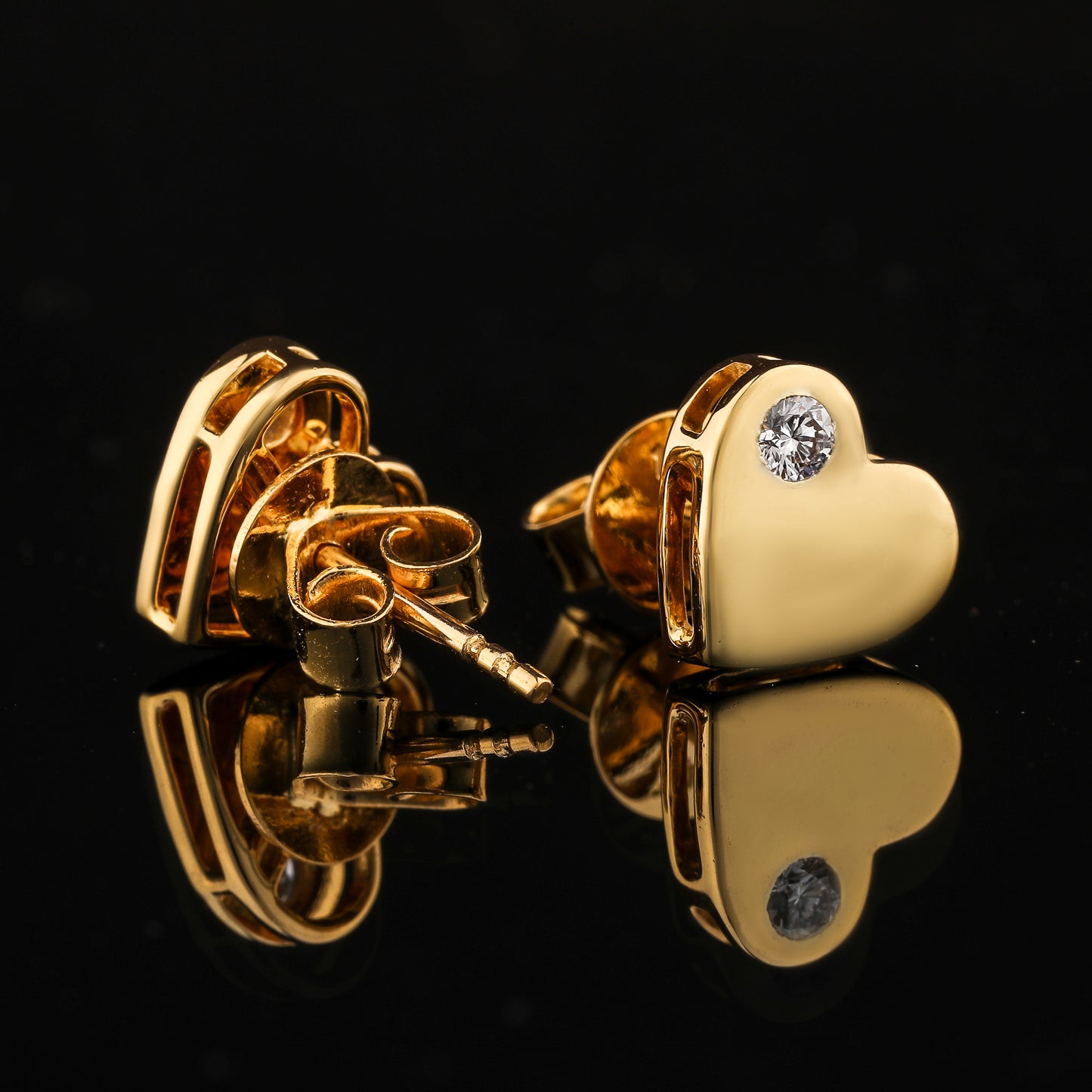 Jaime Diamond Heart Earrings