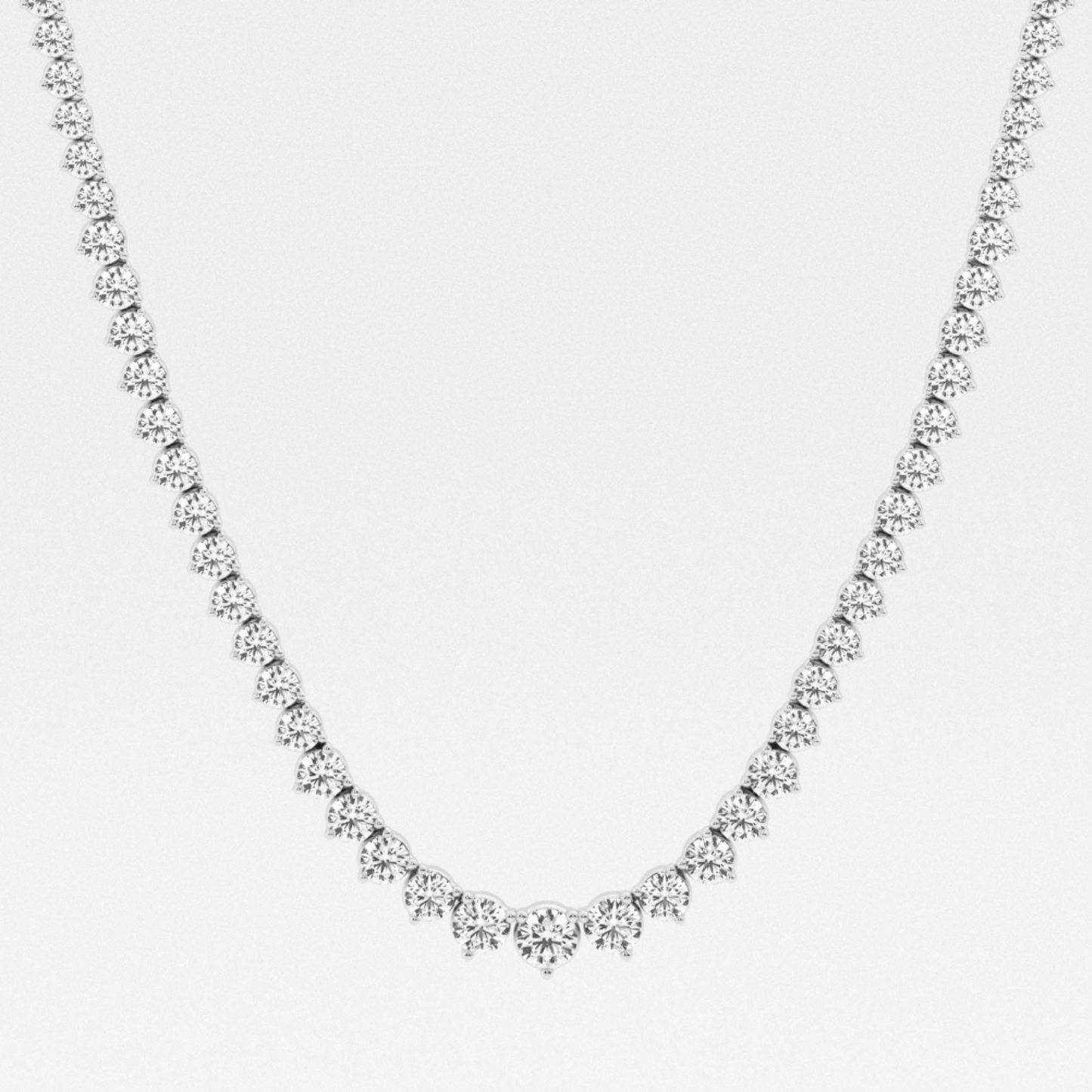 Graduated Riviera Necklace 10CTW