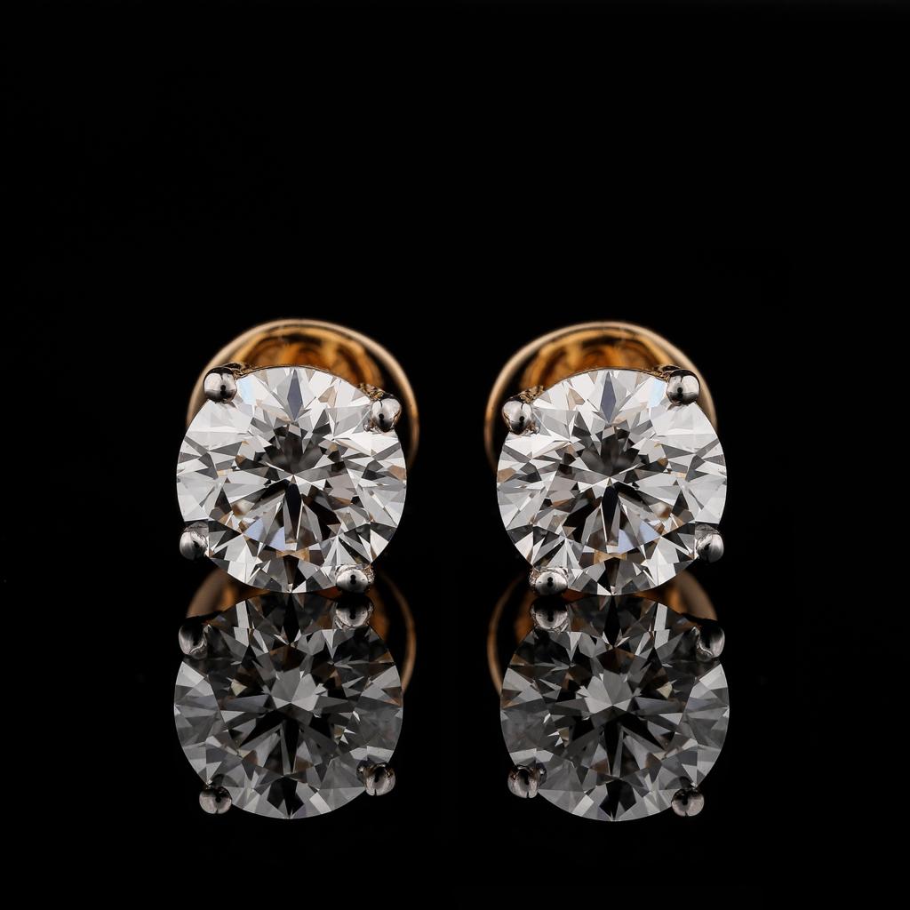 Mary Solitaire Earrings