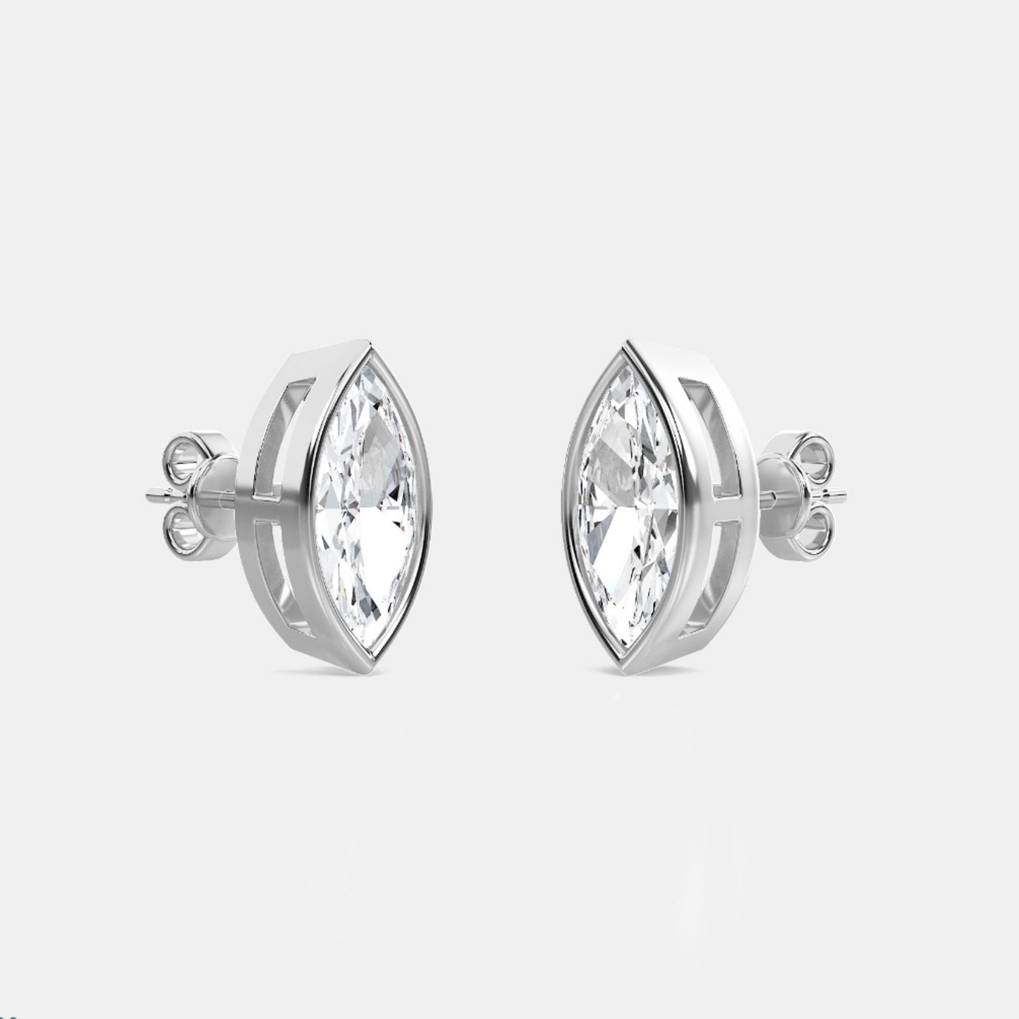 Marquise Bezel Studs