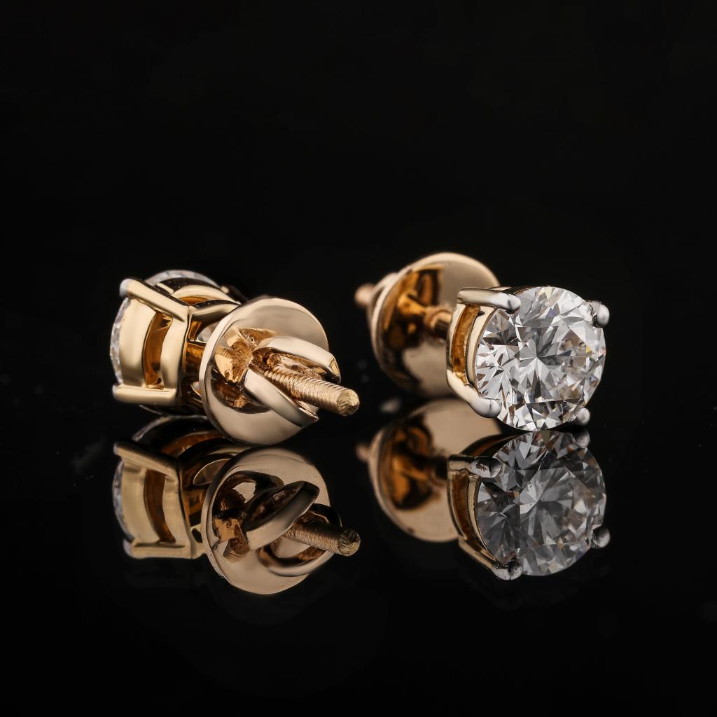 Mary Solitaire Earrings