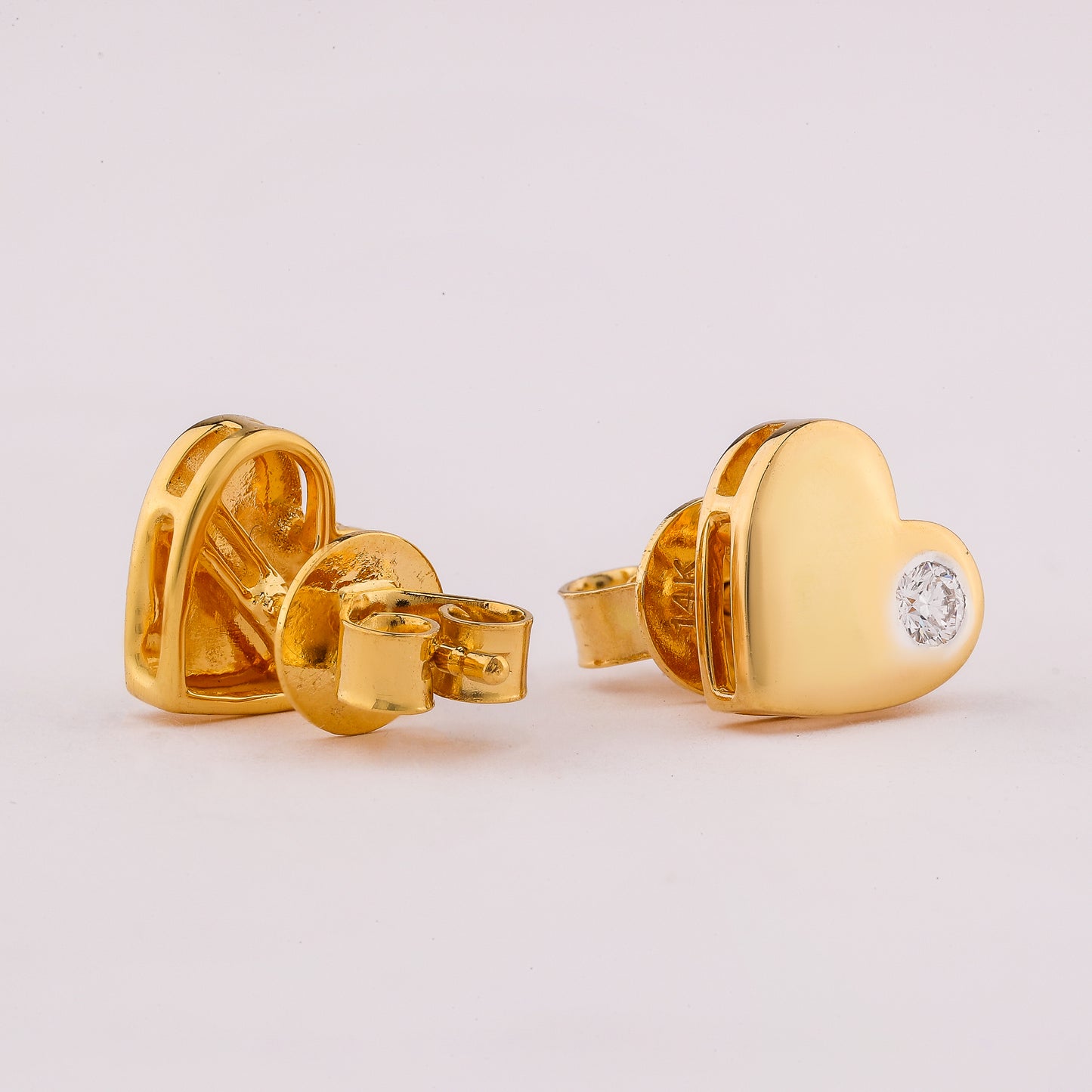 Jaime Diamond Heart Earrings