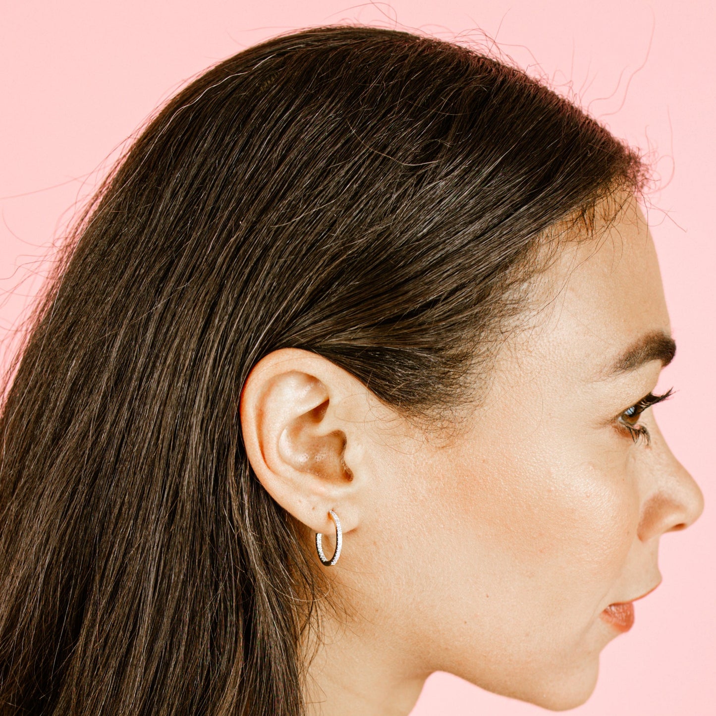 Zoe Hoops Small Earrings