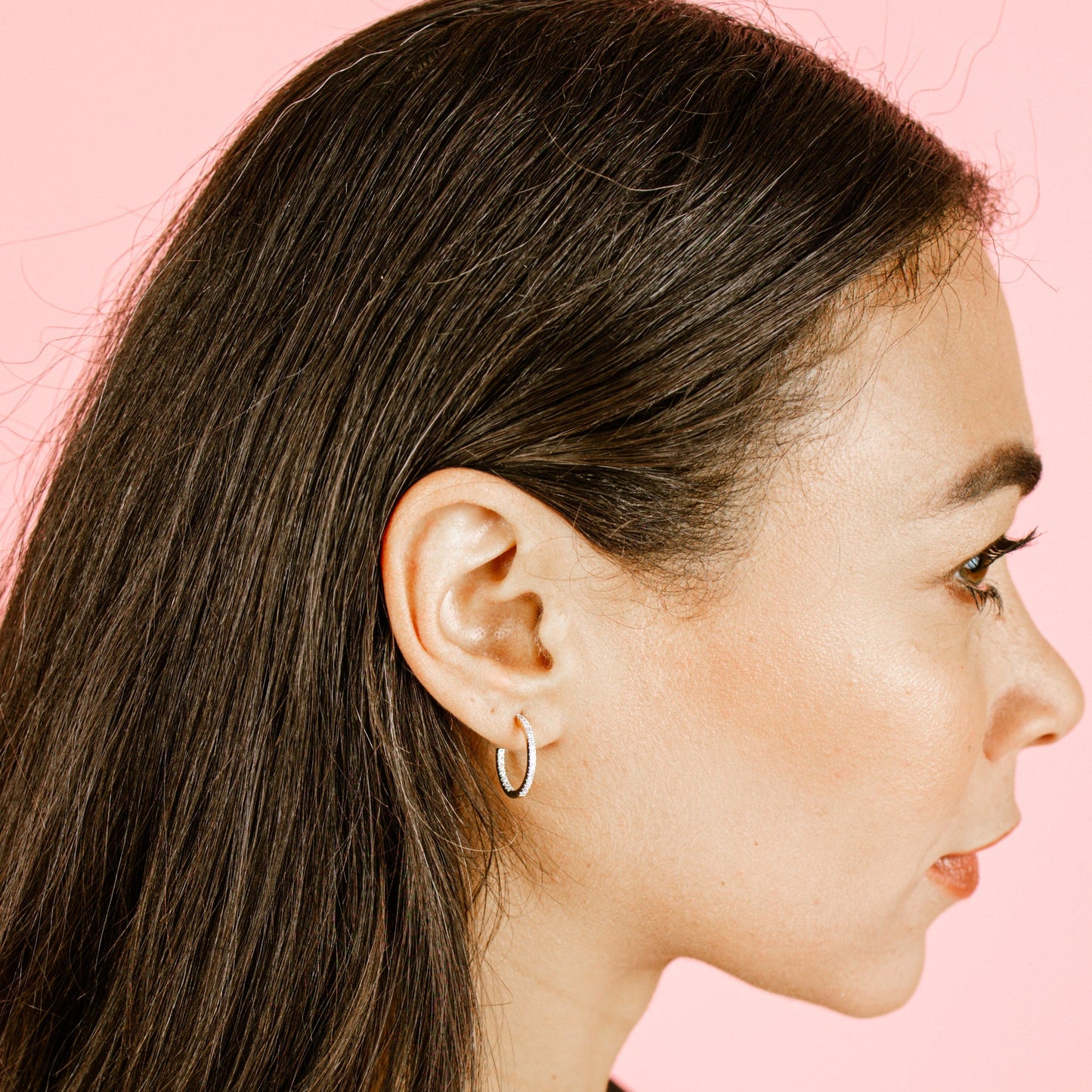 Casey Hoops Medium Earrings