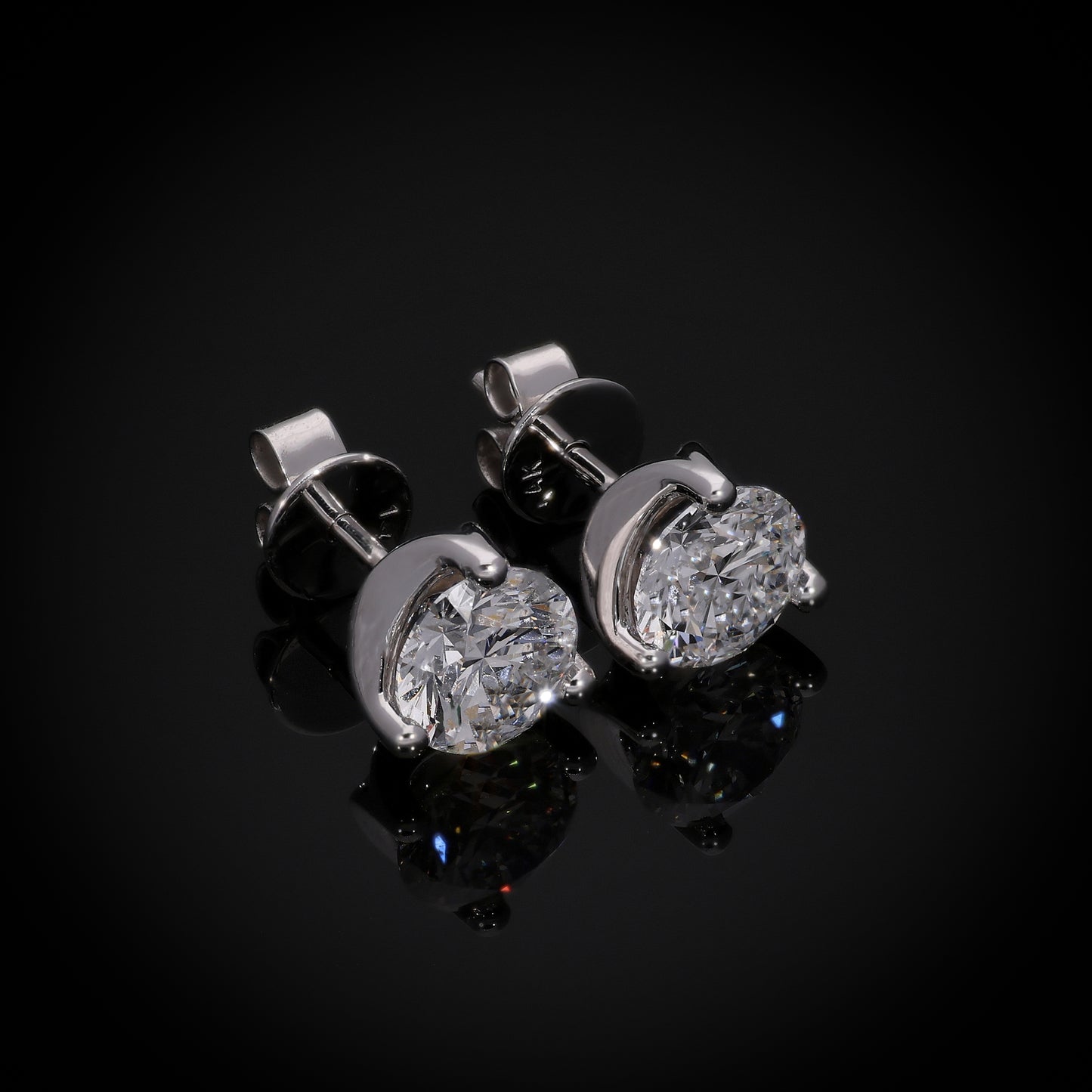Quarter Stud Earrings