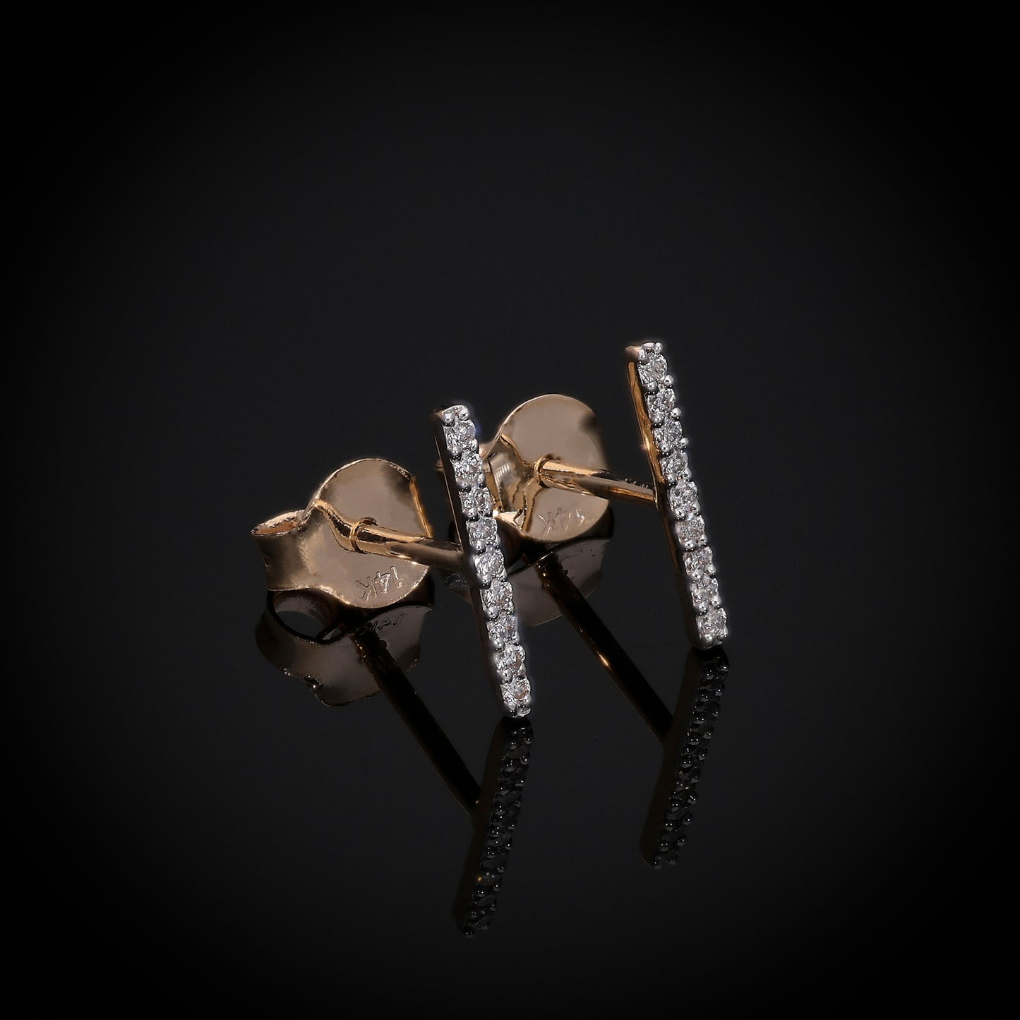 Bar Stud Earrings