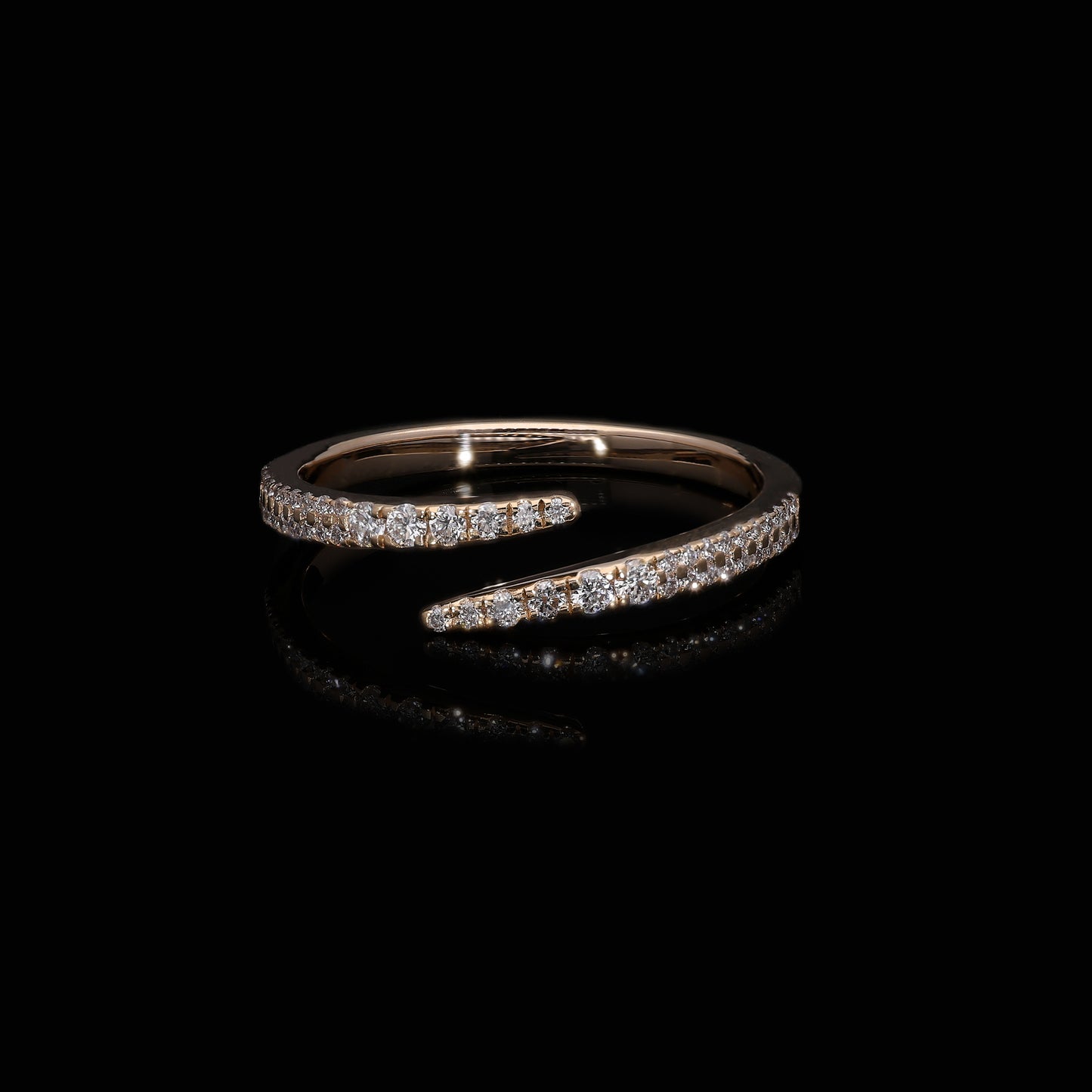 Double Swirl Ring