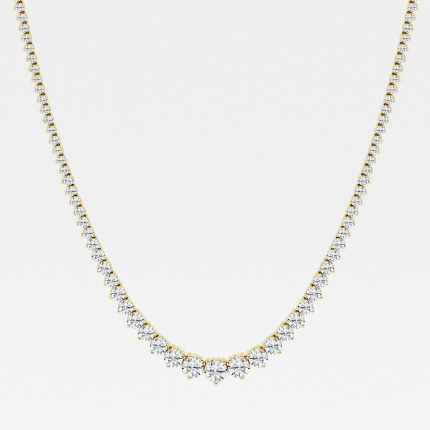 Graduated Riviera Necklace 10CTW