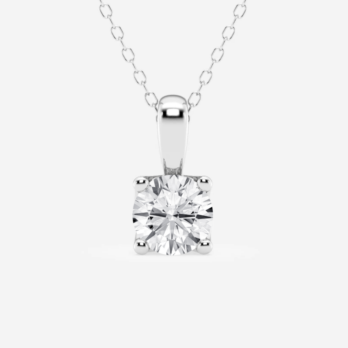 Solitaire Flower Petal Pendant (No Chain)