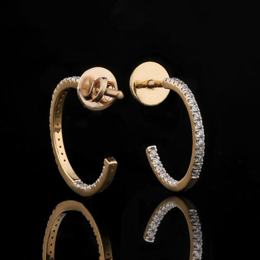 Casey Hoops Medium Earrings