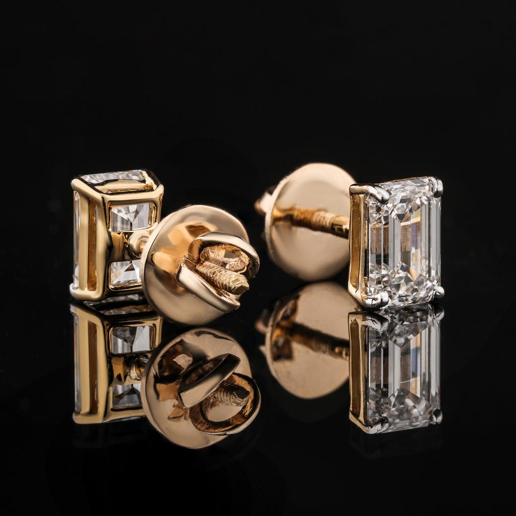 Nikki Emerald Cut Earrings