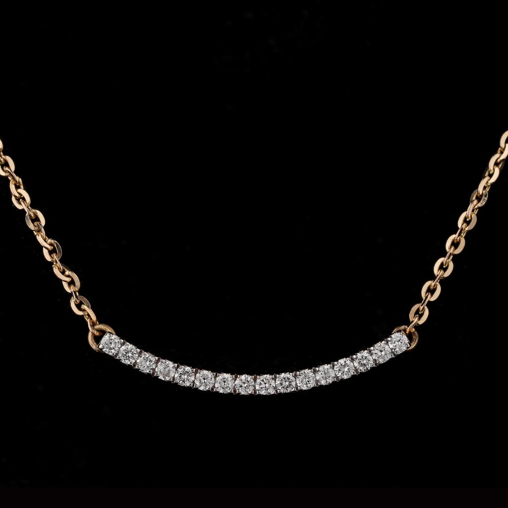 Danielle Curve Bar Necklace