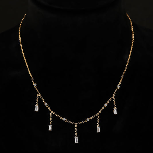 Rangani Flying Baguette Necklace