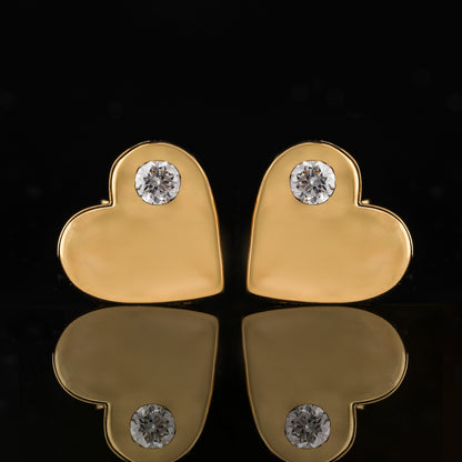 Jaime Diamond Heart Earrings