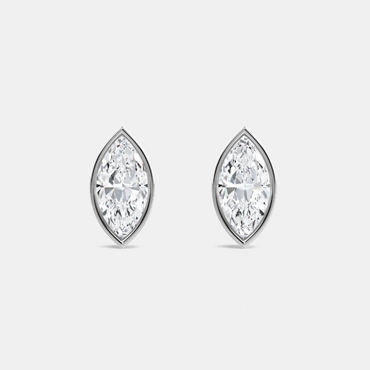 Marquise Bezel Studs