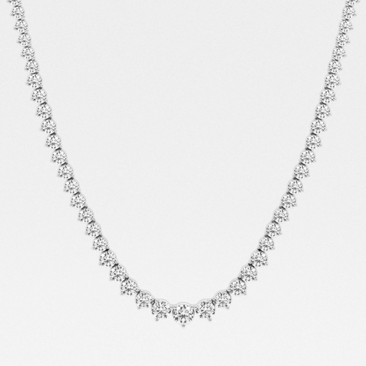 Graduated Riviera Necklace 10CTW