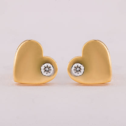 Jaime Diamond Heart Earrings