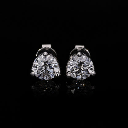 Two Carat Stud Earrings