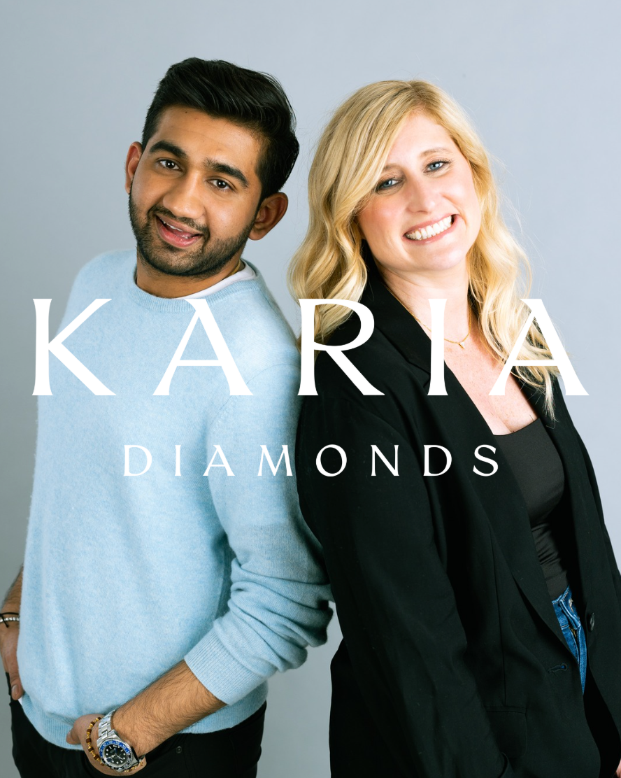 Dangling Diamond Solid Bead Necklace