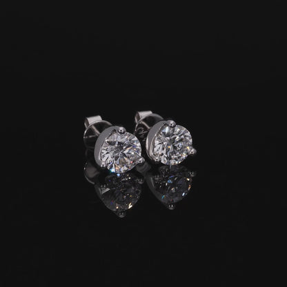 Two Carat Stud Earrings